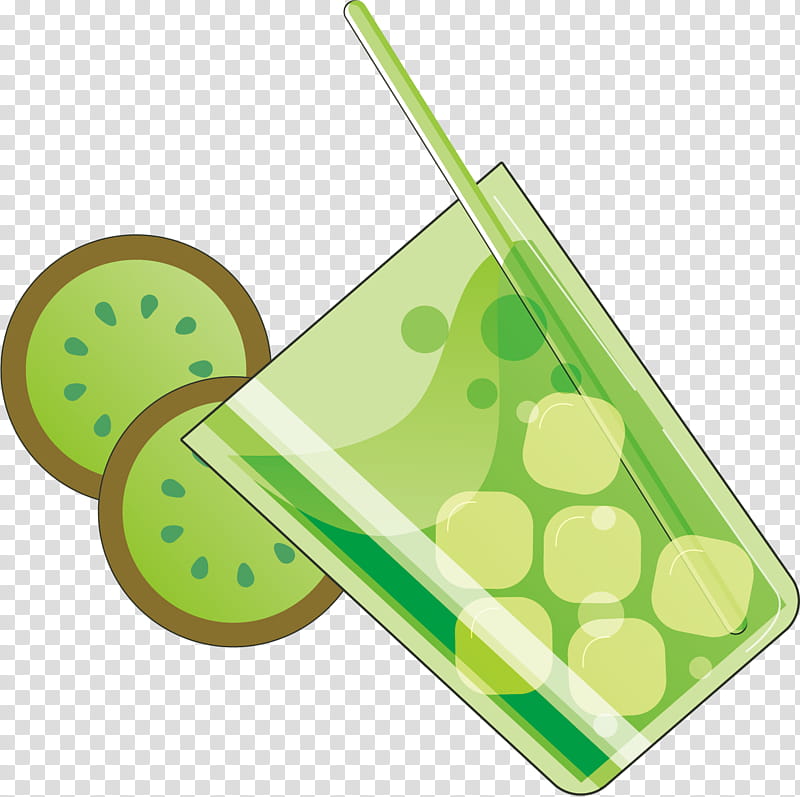 Lemon Juice, Kiwifruit, Drink, Smoothie, Orange Juice, Cartoon, Jolin Tsai, Green transparent background PNG clipart