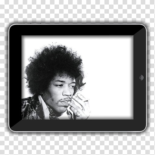Music Icon , Jimi Hendrix iPad_Landscape_x transparent background PNG clipart