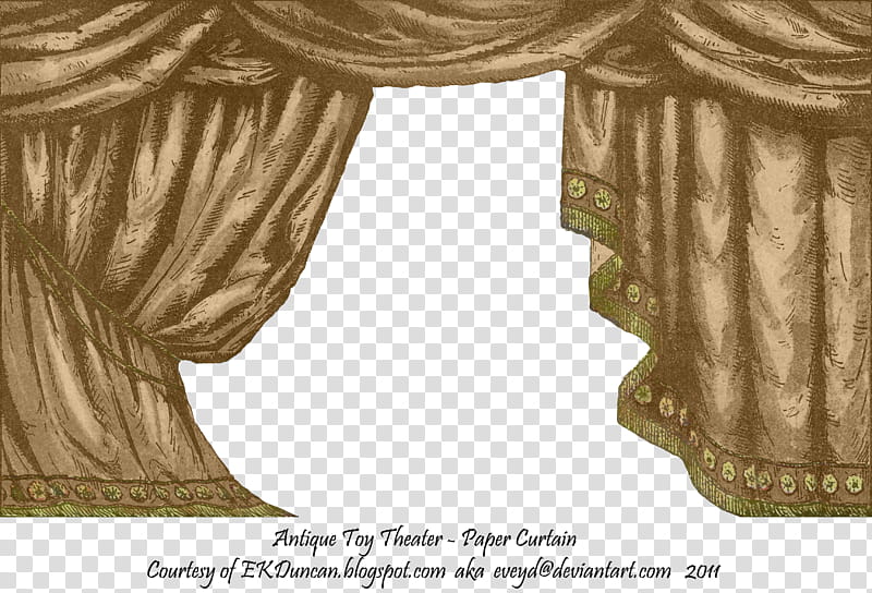 Chocolate Toy Theater Curtain, brown curtain illustration transparent background PNG clipart