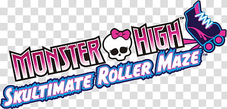 Monster High Skultimate Roller Maze logo transparent background PNG clipart