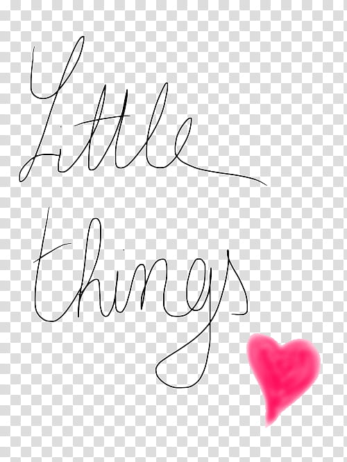 little things text transparent background PNG clipart