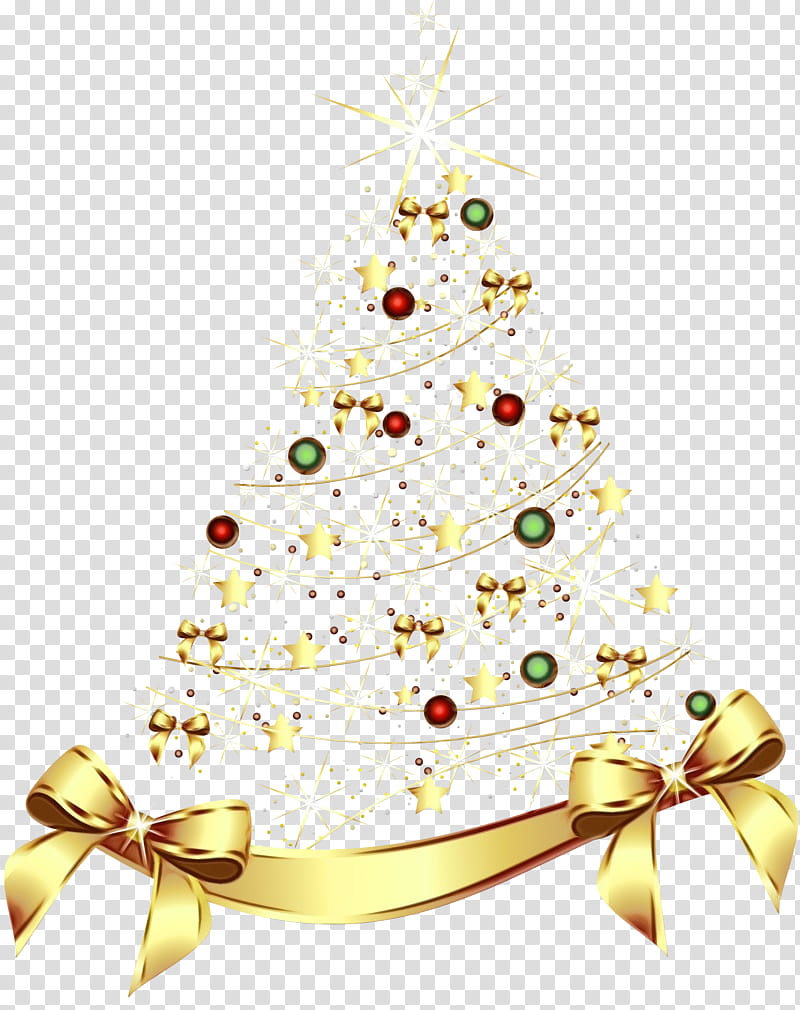 Christmas tree, Watercolor, Paint, Wet Ink, Christmas Decoration, Christmas Ornament, Christmas , Oregon Pine transparent background PNG clipart