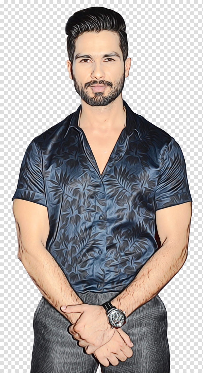 Hair, Shahid Kapoor, Tshirt, Actor, 60th Filmfare Awards, Sleeve, Beard, DRESS Shirt transparent background PNG clipart