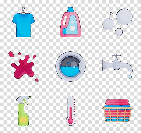 Fashion Icon, Watercolor, Paint, Wet Ink, Computer Icons, Laundry, Basket, Laundry Symbol transparent background PNG clipart