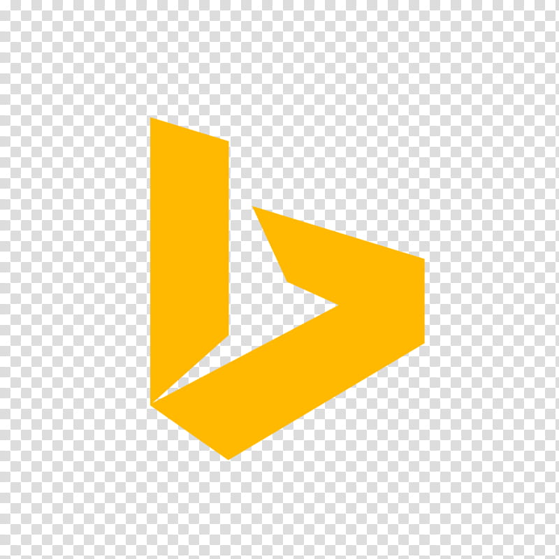 Bing Logo, Web Search Engine, Symbol, Msn, Yellow, Text, Orange, Line transparent background PNG clipart