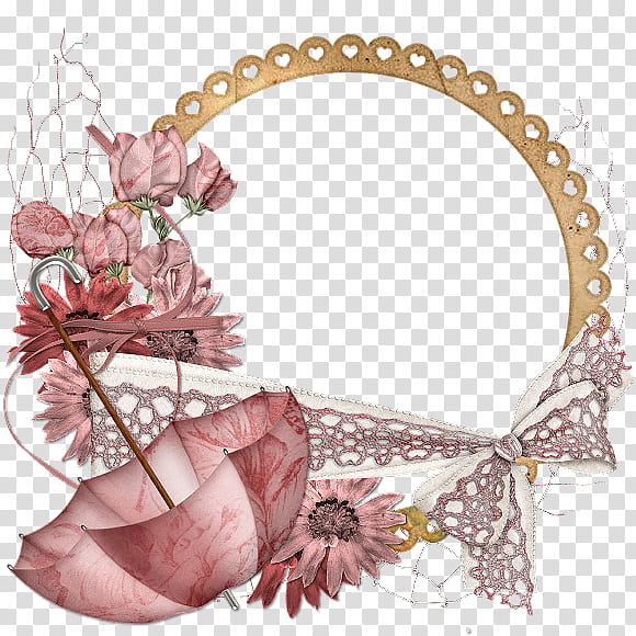 Pink Flower Border, 2018, Floral Design, Frames, August, Dream, Rainbow, Truth transparent background PNG clipart