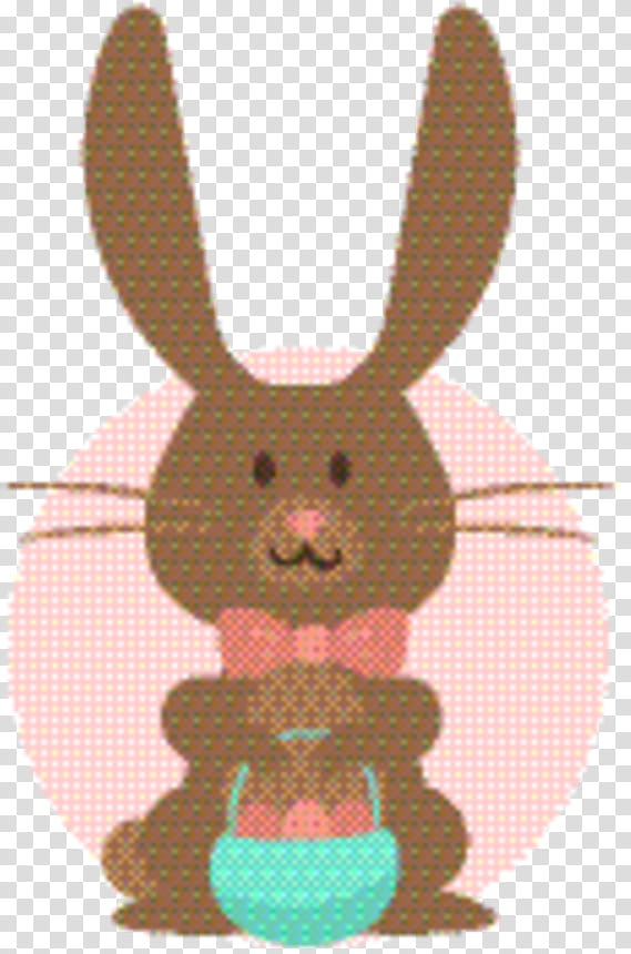Easter Bunny, Rabbit, Easter
, Pink M, Brown, Rabbits And Hares, Whiskers, Art transparent background PNG clipart