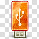 Human O Grunge, drive-harddisk-usb icon transparent background PNG clipart