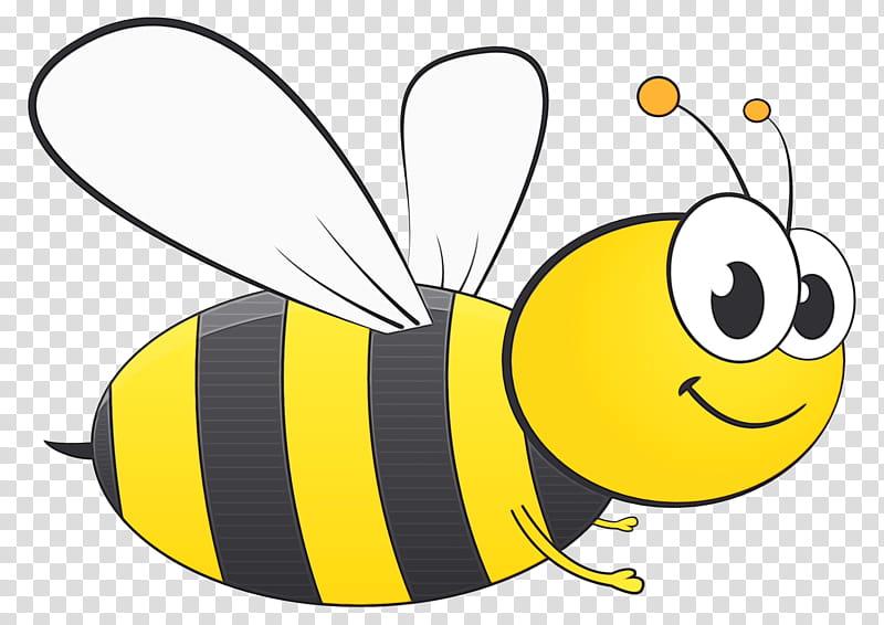 Watercolor, Paint, Wet Ink, Bee, Honey Bee, Queen Bee, Bumblebee, Cartoon transparent background PNG clipart