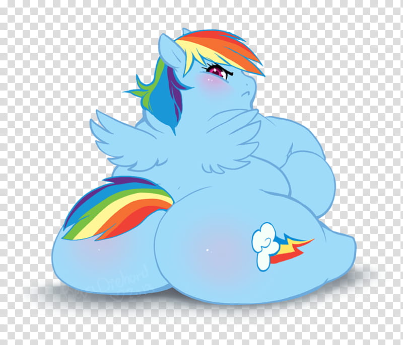 Fattie Dash, My Little Pony Rainbow Dash illustration transparent backgroun...