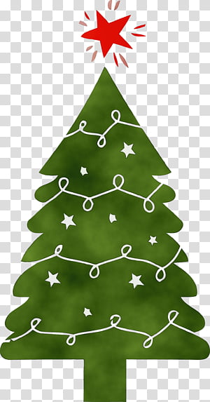 Christmas tree, Watercolor, Paint, Wet Ink, Christmas Decoration, Oregon Pine, Colorado Spruce, Green transparent background PNG clipart thumbnail