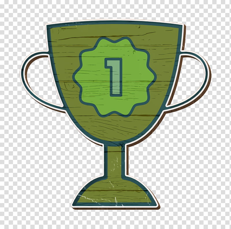 award icon first icon medal icon, Place Icon, Premium Icon, Trophy Icon, Win Icon, Green, Drinkware, Tableware, Symbol transparent background PNG clipart