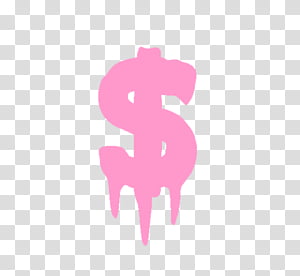 pink money sign clip art