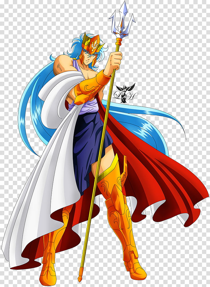 Poseidon Classic Render, male animated character art transparent background PNG clipart