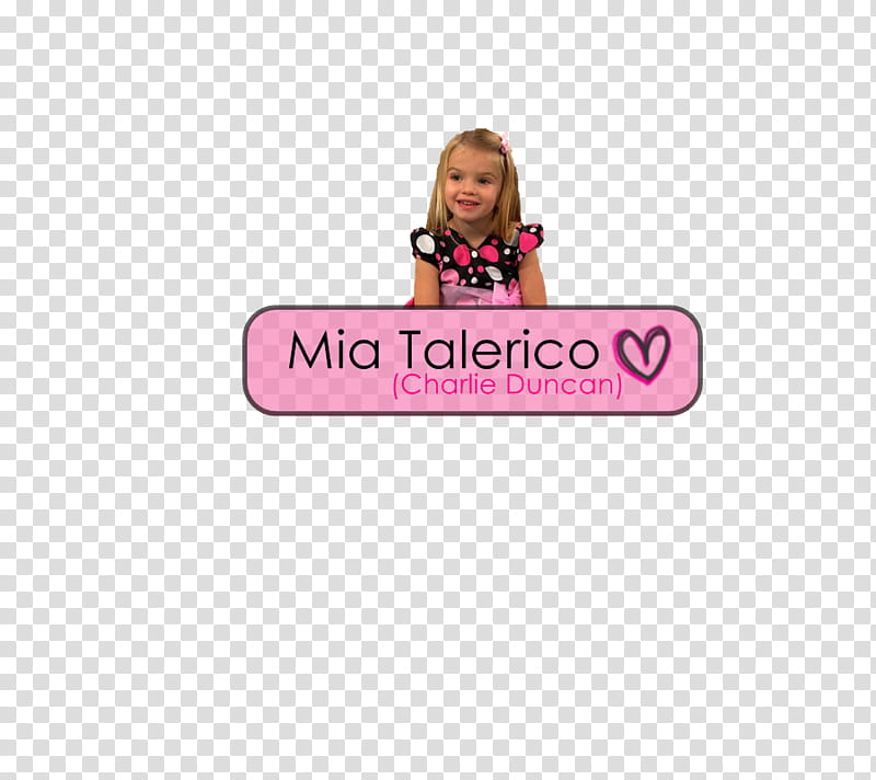 Mia Talerico Charlie Duncan transparent background PNG clipart