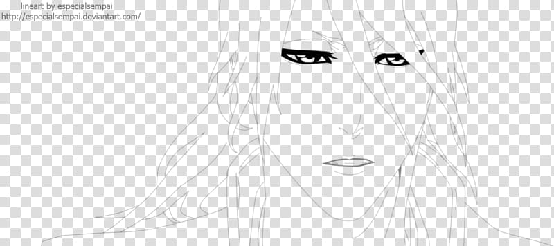 Lineart Kutikov Byakuya transparent background PNG clipart