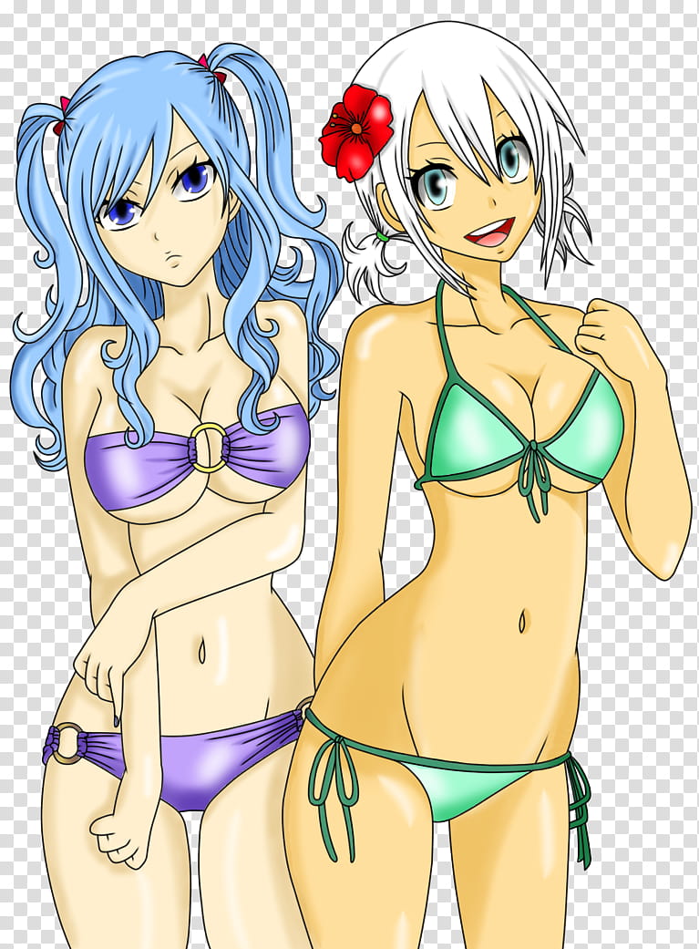 Juvia And Lisanna Lineart transparent background PNG clipart