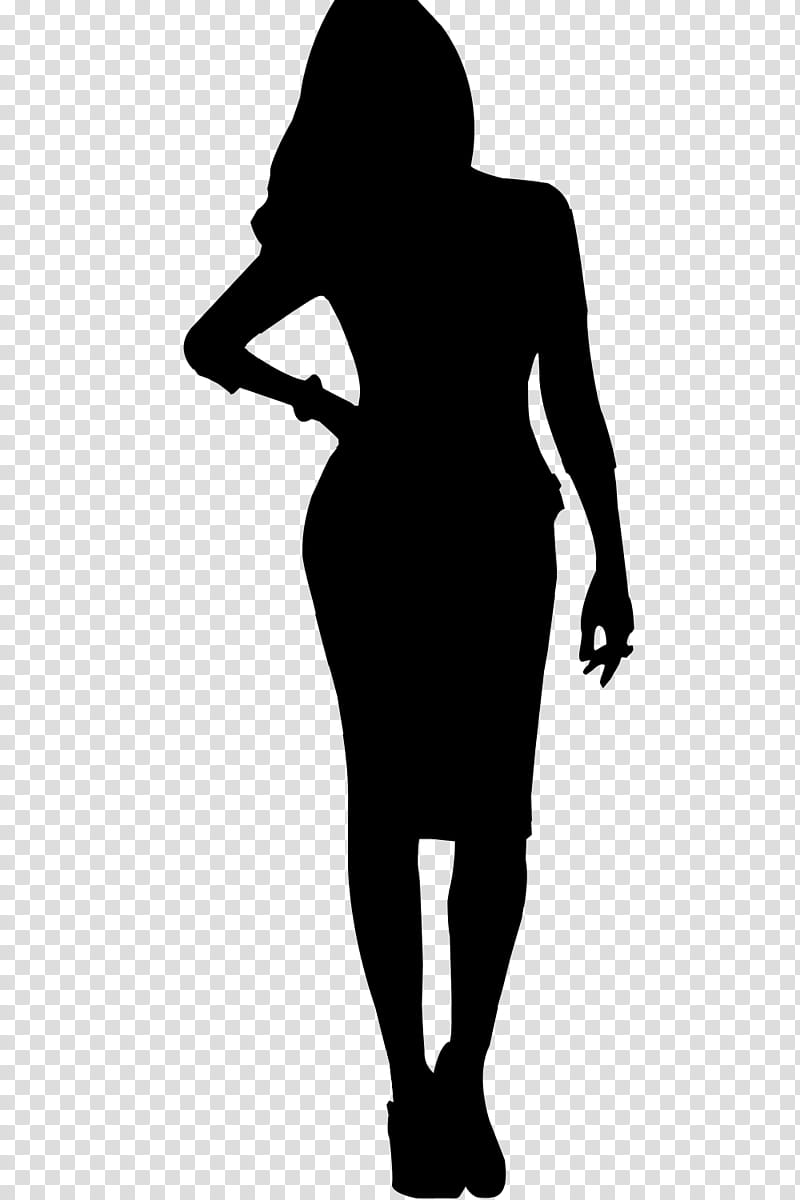 female silhouette standing png