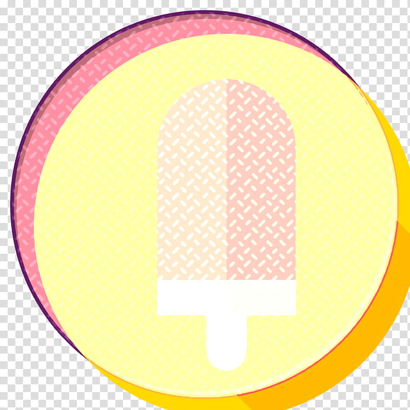 Popsicle icon Take away icon Food and restaurant icon, Yellow, Pink, Circle, Line, Logo transparent background PNG clipart