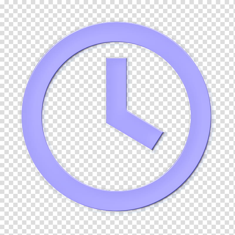 clock icon, Violet, Purple, Circle, Material Property, Symbol, Electric Blue, Logo transparent background PNG clipart