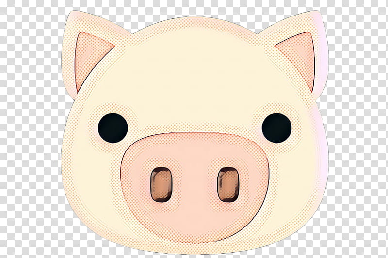 Pig, Pop Art, Retro, Vintage, Snout, Pink M, Cartoon, Face transparent background PNG clipart