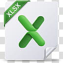 File Type Icons, xlsx mac   transparent background PNG clipart