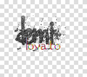 Texto de DEMI LOVATO transparent background PNG clipart thumbnail