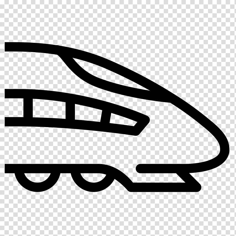 Train Icon, Rail Transport, Highspeed Rail, Icon Design, Line, Logo, Coloring Book, Blackandwhite transparent background PNG clipart