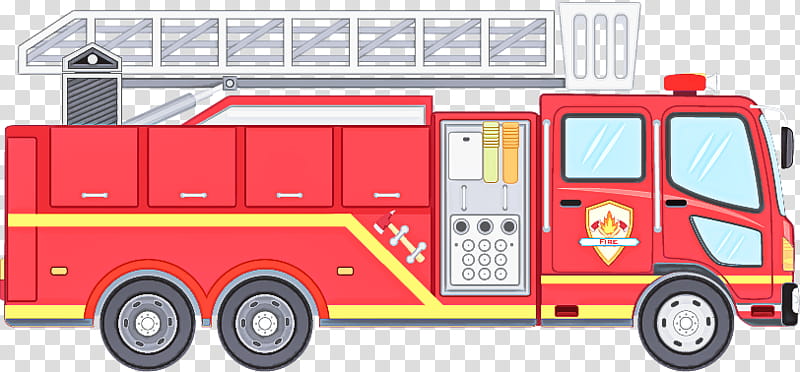 land vehicle vehicle fire apparatus transport truck, Emergency Vehicle, Car transparent background PNG clipart