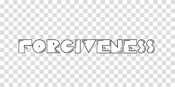 Black white words , forgiveness text illustration transparent background PNG clipart