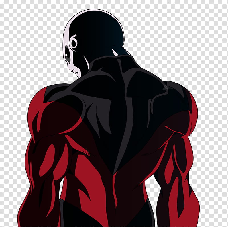 Jiren, red and black anime transparent background PNG clipart