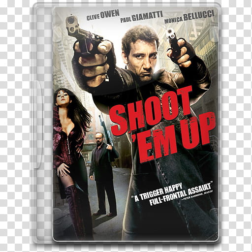 Movie Icon , Shoot 'Em Up, Shot Emup DVD case transparent background PNG clipart