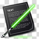 Sci Fi Icons for Mac and PC, Documents Lightsaber  transparent background PNG clipart