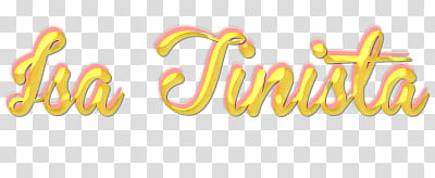 Isa Tinista texto transparent background PNG clipart