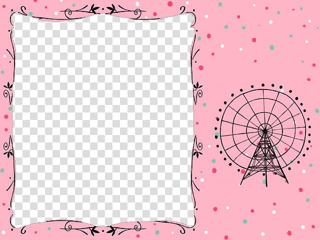 pink border transparent background PNG clipart