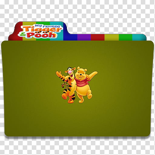 My Friends Tigger and Pooh Folder Icon transparent background PNG clipart
