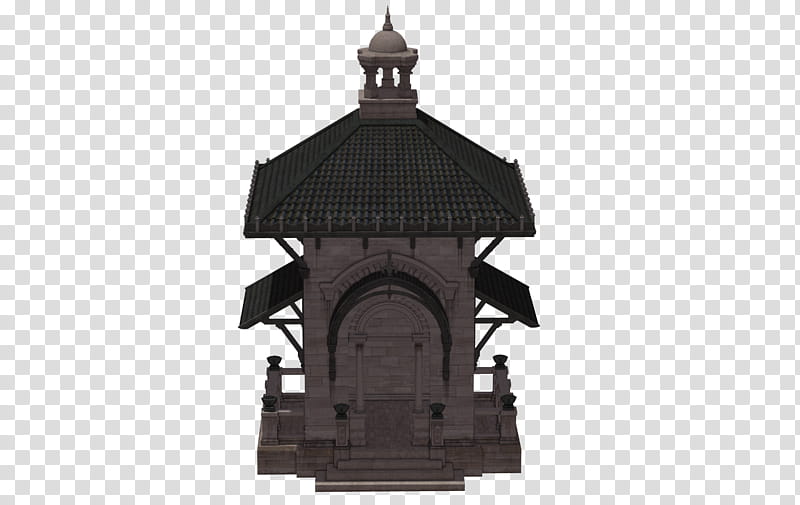 Building Pavillion Of Montchanin , gray and black temple D illustration transparent background PNG clipart