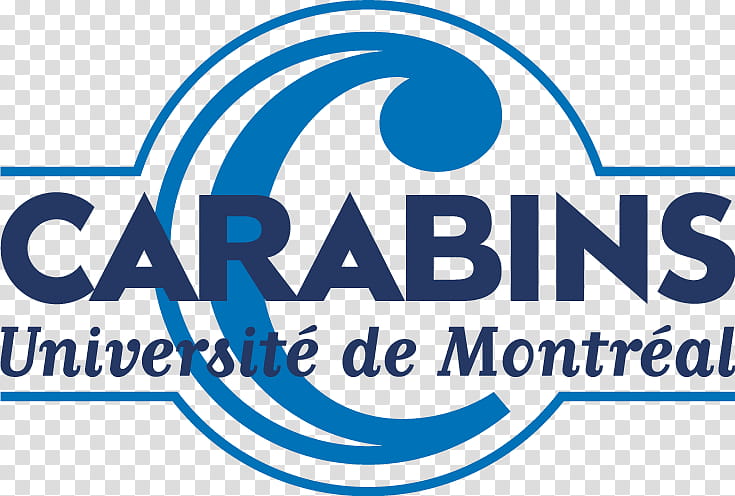 Logo Blue, Montreal, Montreal Carabins, Organization, Text, Line, Area transparent background PNG clipart