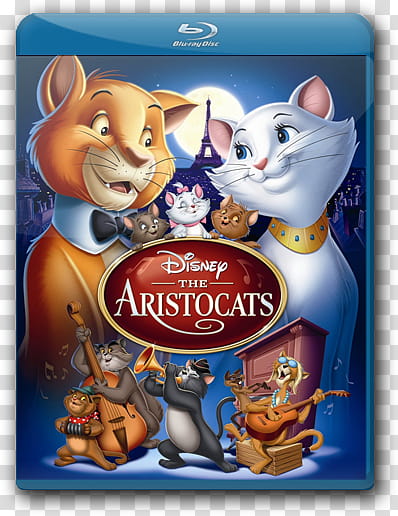 Disney Blu Ray Cover Icon , aristocats transparent background PNG clipart