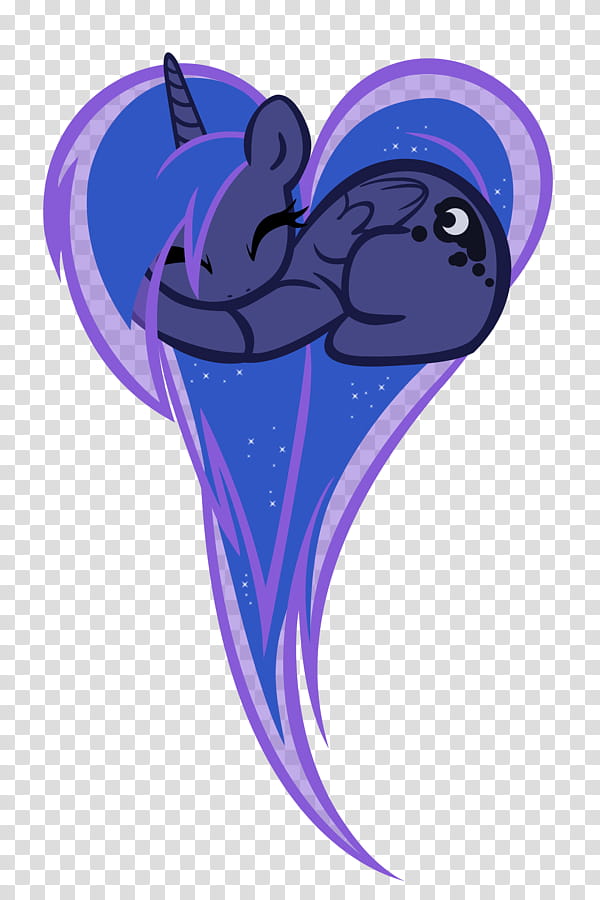 Luna Heart [Update], black My Little Pony character transparent background PNG clipart