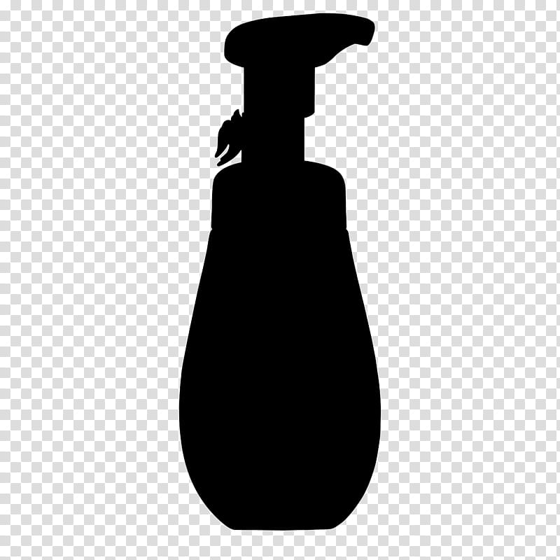 Plastic Bottle, Neck, Black, Soap Dispenser, Bathroom Accessory, Blackandwhite transparent background PNG clipart