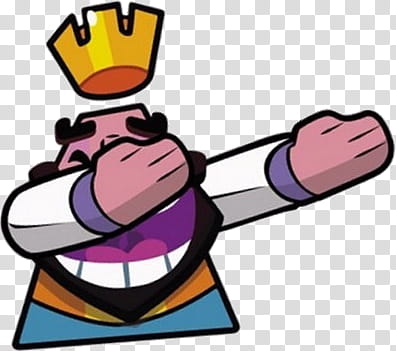 King Dab Clash Royale King Doing Dab Illustration Transparent Background Png Clipart Hiclipart
