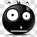 The Blacy, shocked, black and white logo illustration transparent background PNG clipart