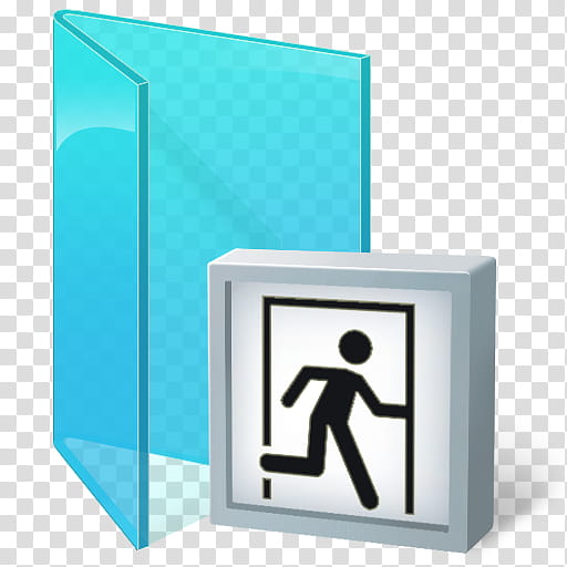 Portal Icons User Folders, links-b, white signage near blue panel transparent background PNG clipart