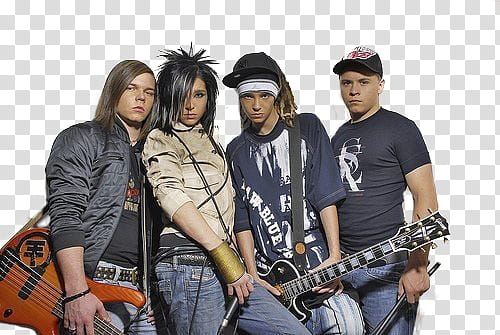 Tokio Hotel S, rock band illustration transparent background PNG clipart