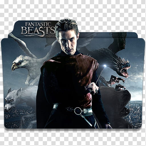 Fantastic Beasts and Where to Find Them, Fantastic Beast-printed folder transparent background PNG clipart