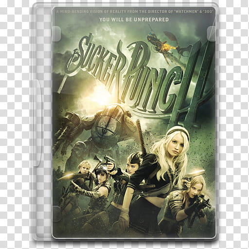 Movie Icon , Sucker Punch, Sucker Punch DVD case transparent background PNG clipart