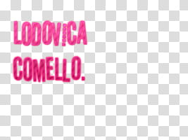 Texto Lodovica Comello transparent background PNG clipart