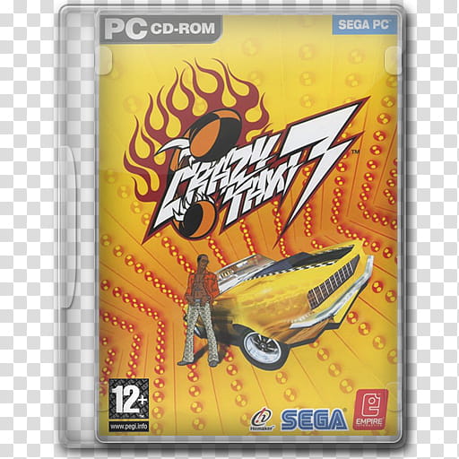 Game Icons , CrazyTaxi-, Crazy Taxi  PC game case transparent background PNG clipart