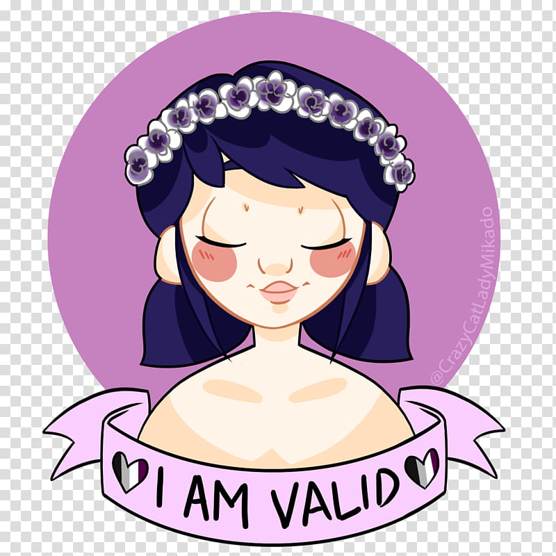 Drawing Queer Pride parade Portrait Marinette Dupain-Cheng, Marinette Dupaincheng, Asexuality, Video, Homophobia, Violet, Cartoon, Purple transparent background PNG clipart